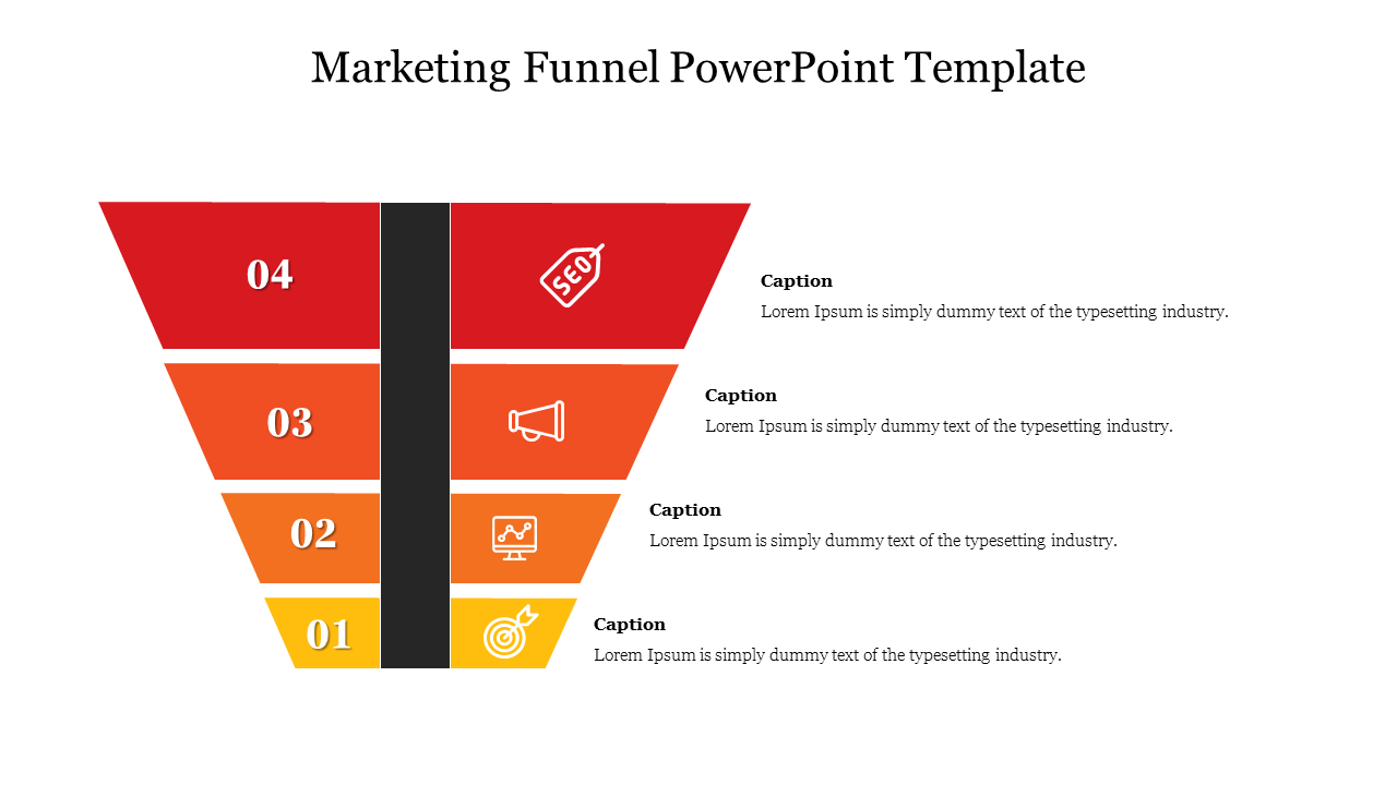 Best Marketing Funnel PowerPoint Template Slide